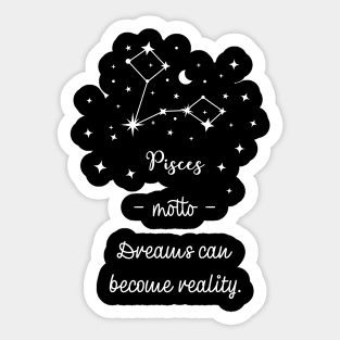 Key phrases of the zodiac signs: Pisces Sticker